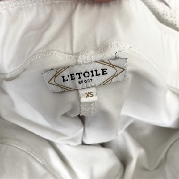 L'ETOILE sport tennis workout retro lace mini pleated skirt XS - Picture 4 of 6